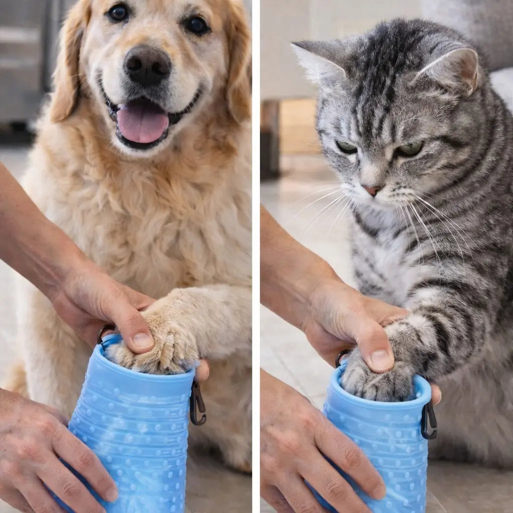 2-in-1 Portable Dog Paw Cleaner and Foot Washer