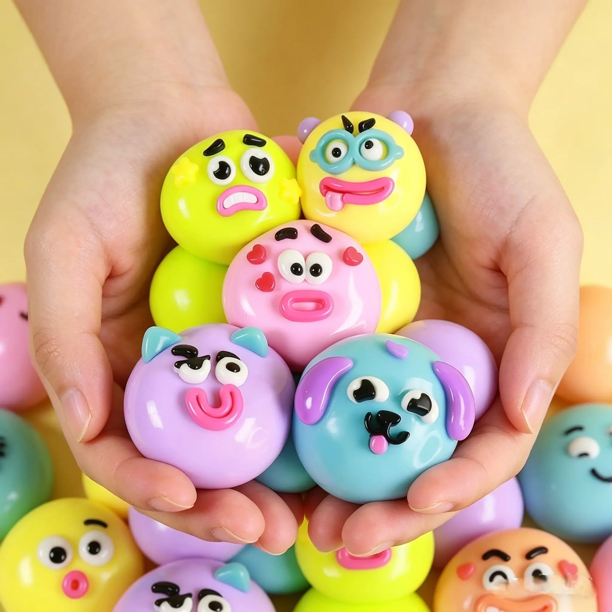 Smushers Squishy Cutie Toy - Multi-Sensory Stress Relief Dog Face Swap Toy, Soft and Moldable, Safe Maltose Material, Portable Decompression Favors for Parties and Anxiety Relief