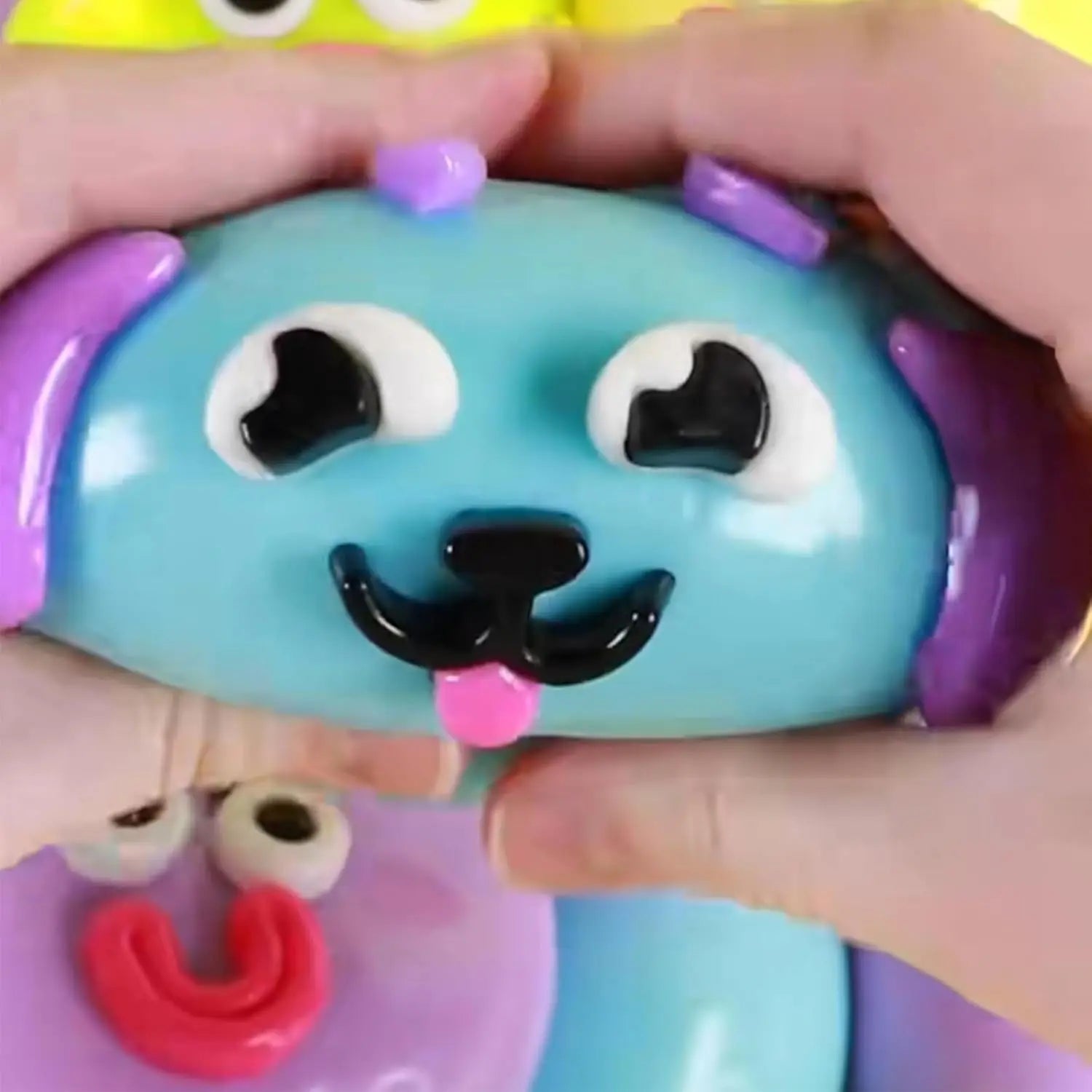 Smushers Squishy Cutie Toy - Multi-Sensory Stress Relief Dog Face Swap Toy, Soft and Moldable, Safe Maltose Material, Portable Decompression Favors for Parties and Anxiety Relief