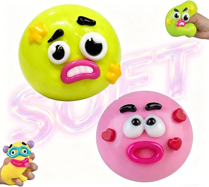 Smushers Squishy Cutie Toy - Multi-Sensory Stress Relief Dog Face Swap Toy, Soft and Moldable, Safe Maltose Material, Portable Decompression Favors for Parties and Anxiety Relief