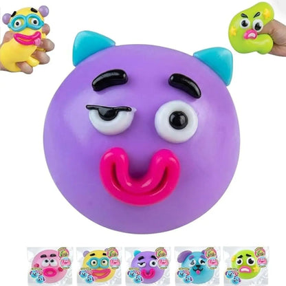 Smushers Squishy Cutie Toy - Multi-Sensory Stress Relief Dog Face Swap Toy, Soft and Moldable, Safe Maltose Material, Portable Decompression Favors for Parties and Anxiety Relief