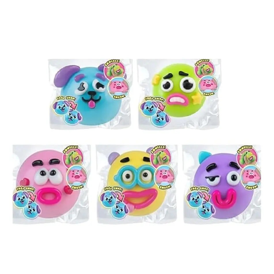 Smushers Squishy Cutie Toy - Multi-Sensory Stress Relief Dog Face Swap Toy, Soft and Moldable, Safe Maltose Material, Portable Decompression Favors for Parties and Anxiety Relief