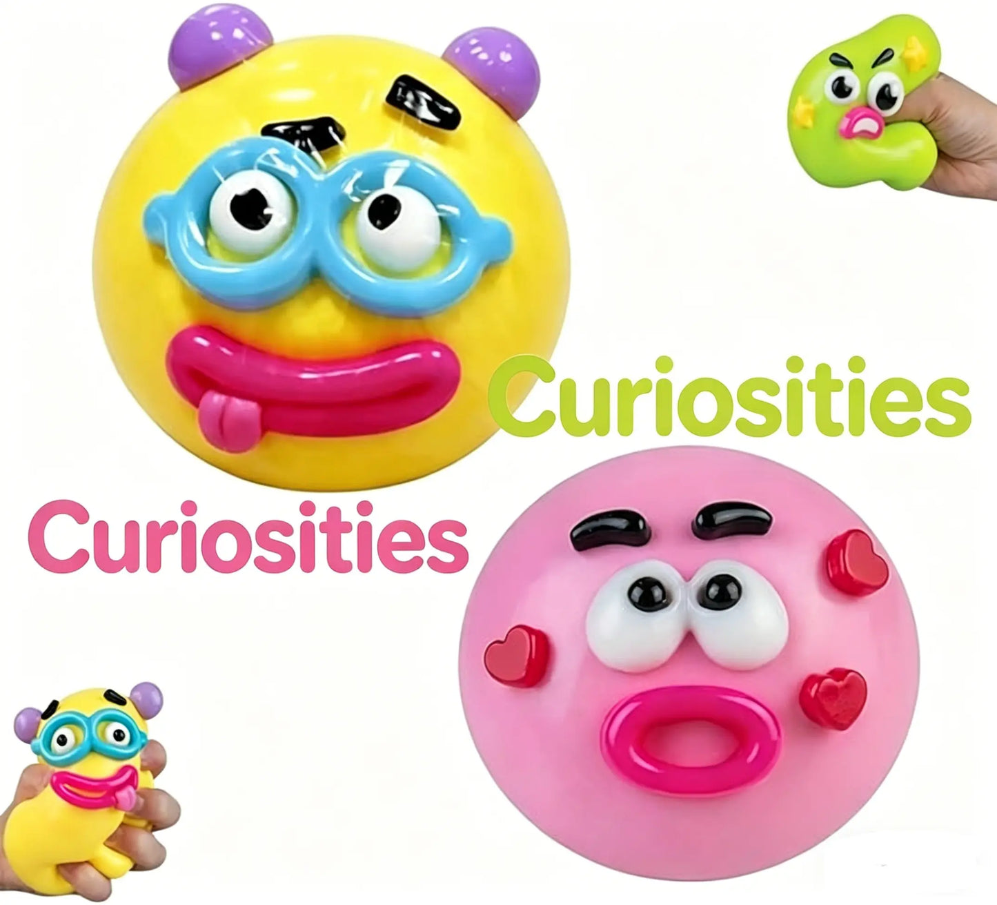 Smushers Squishy Cutie Toy - Multi-Sensory Stress Relief Dog Face Swap Toy, Soft and Moldable, Safe Maltose Material, Portable Decompression Favors for Parties and Anxiety Relief