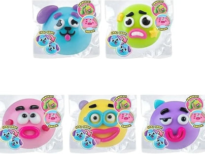 Smushers Squishy Cutie Toy - Multi-Sensory Stress Relief Dog Face Swap Toy, Soft and Moldable, Safe Maltose Material, Portable Decompression Favors for Parties and Anxiety Relief